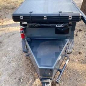 TurtleBack Expedition Trailers Storage Box Lensun 62W Flexible Solar Panel