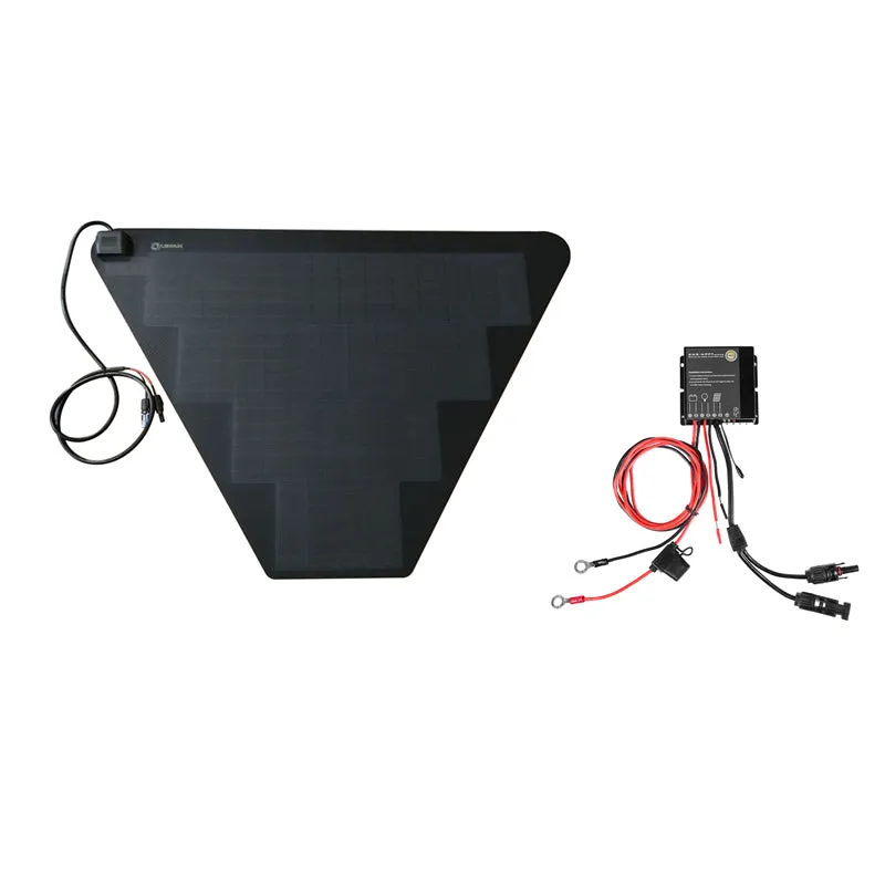 TurtleBack Expedition Trailers Storage Box Lensun 62W Flexible Solar Panel