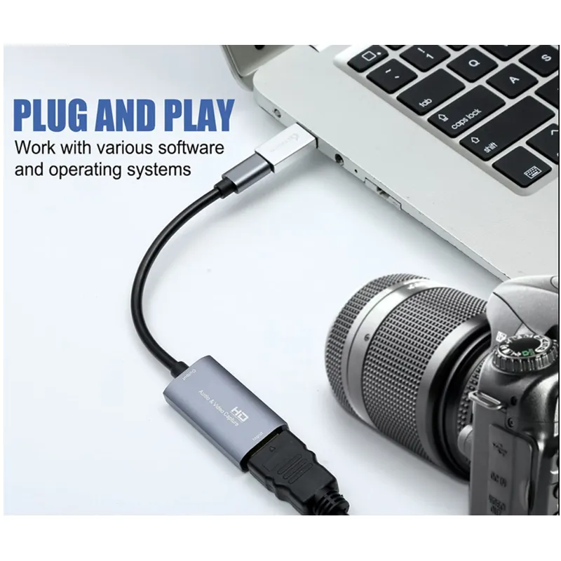Type C To Hdmi 4K Audio And Video Capture Card Adapter- Se-L126