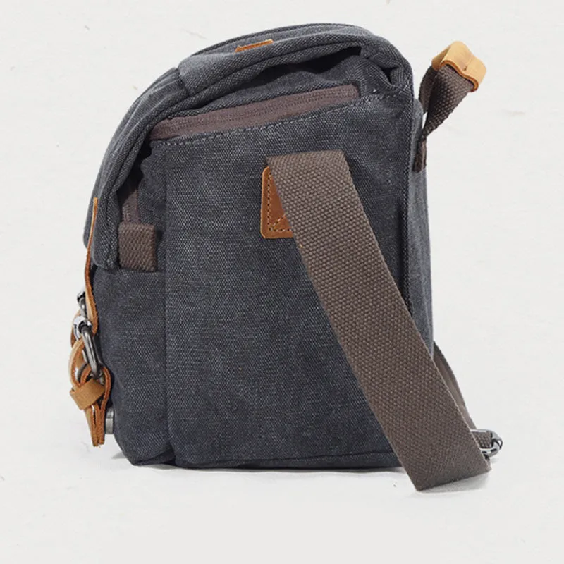 Unisex Waterproof Waxed Canvas DSLR/SLR Bag Case Compact Camera Bag