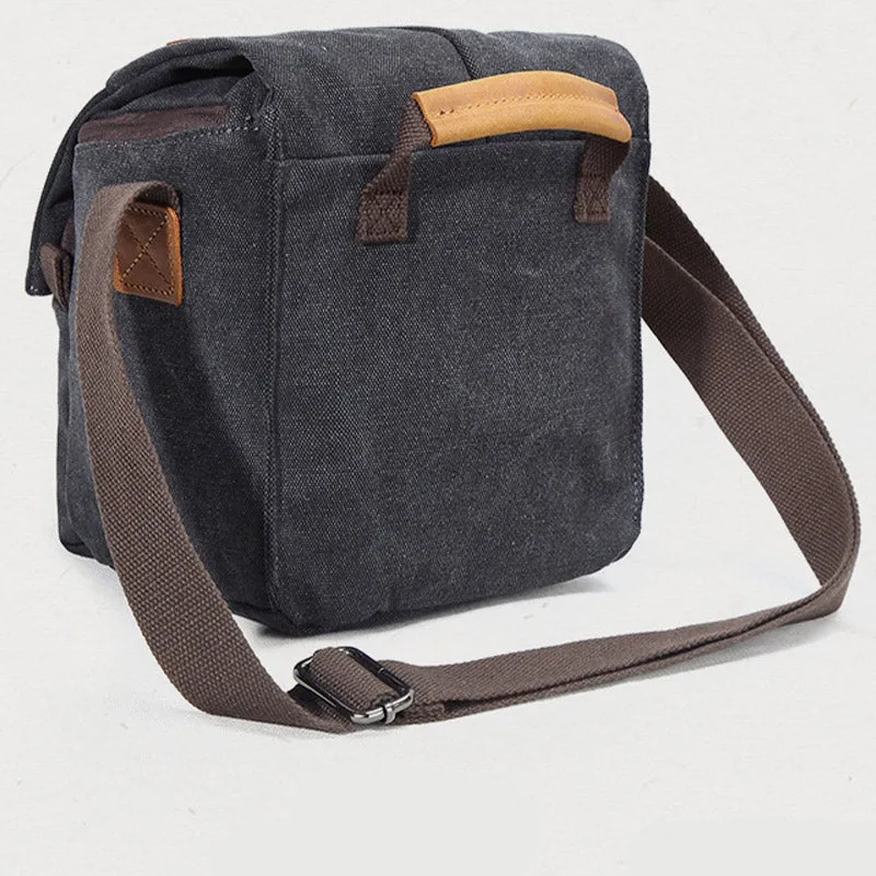 Unisex Waterproof Waxed Canvas DSLR/SLR Bag Case Compact Camera Bag