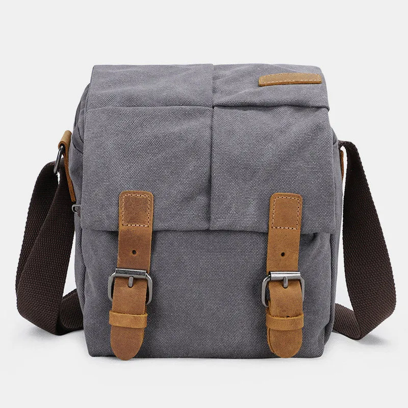 Unisex Waterproof Waxed Canvas DSLR/SLR Bag Case Compact Camera Bag
