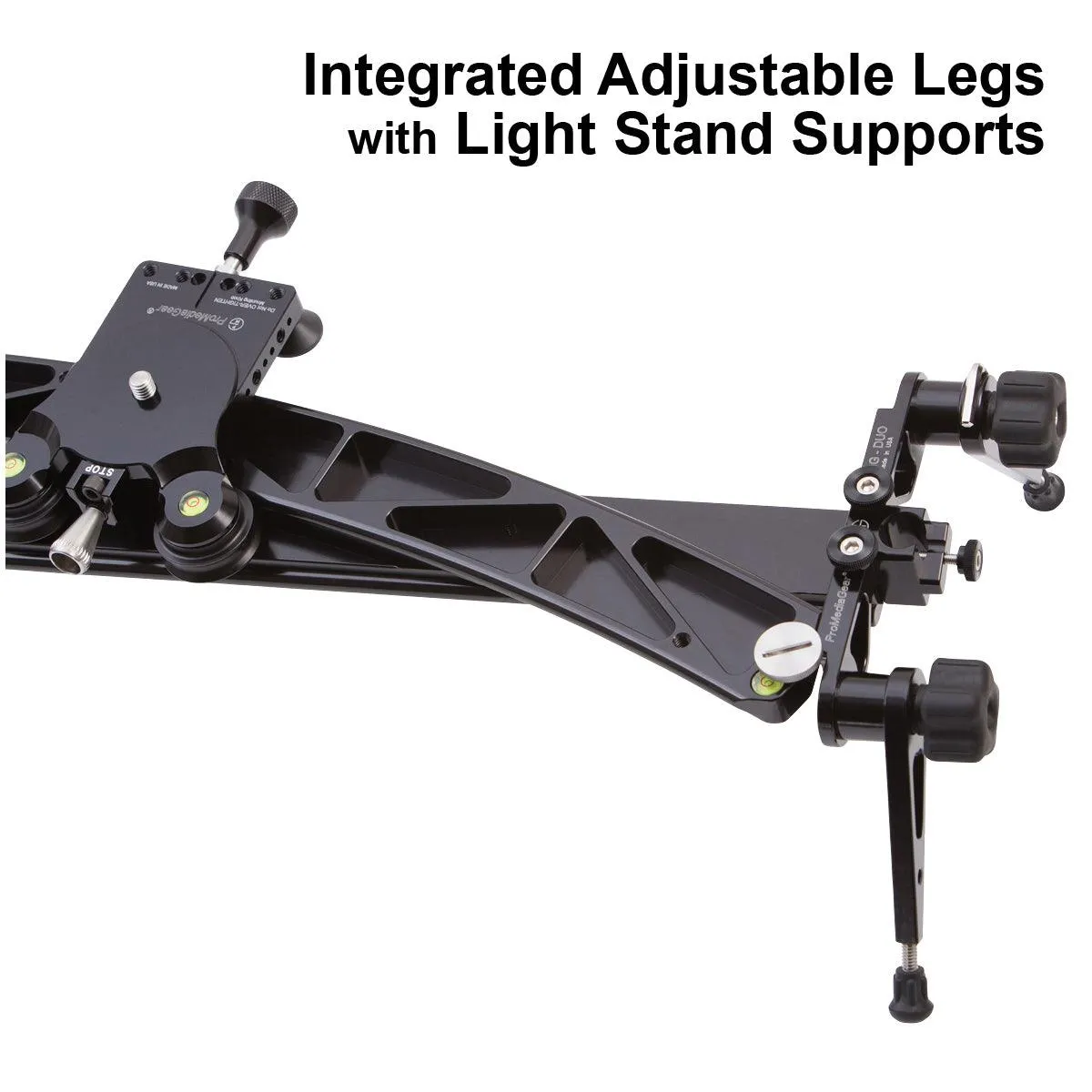 VS368 DUO Dual Track Video Slider 36" Straight & 8 ft Curve Track