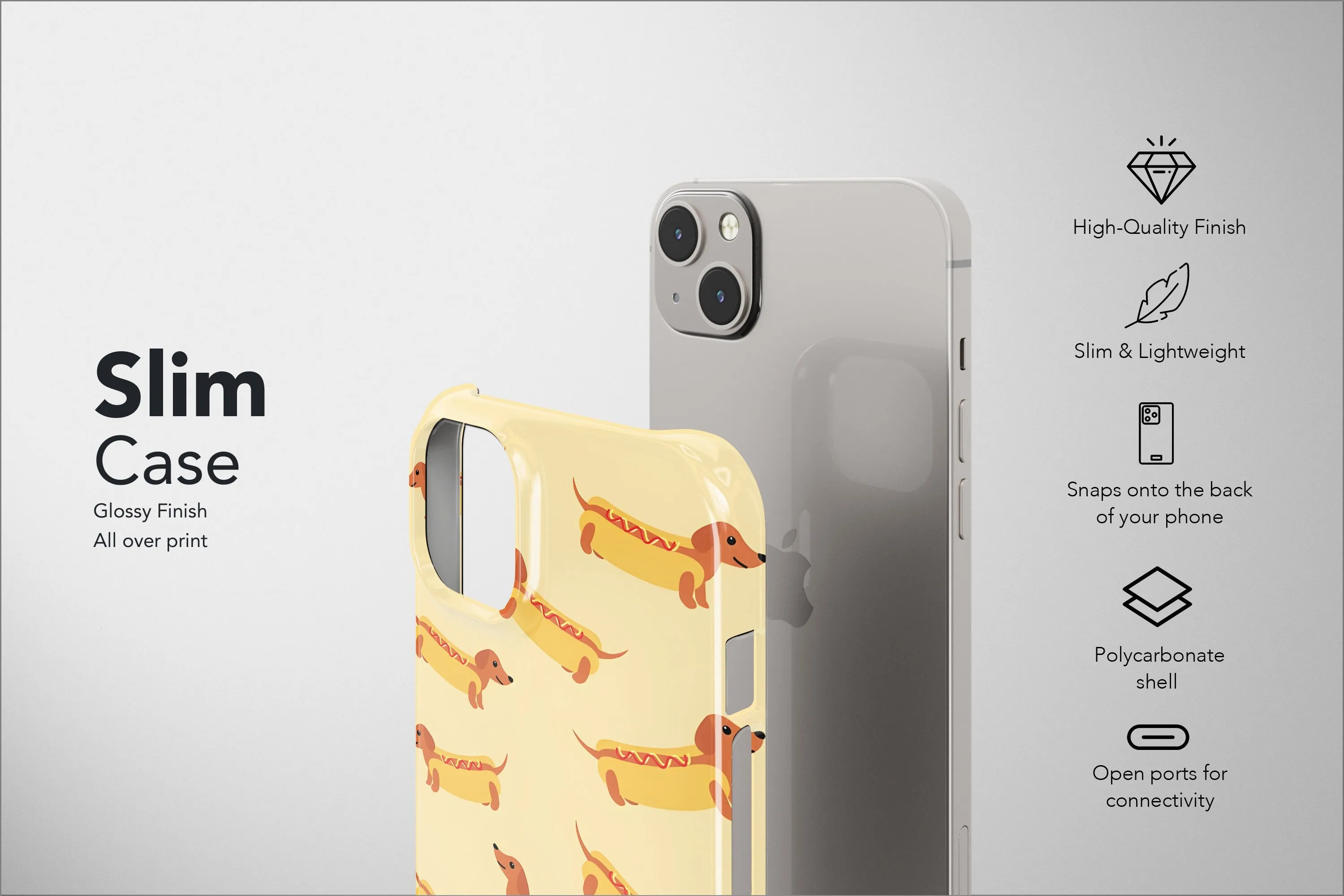 Wiener Sausage Dog Phone Case Animal Aesthetic Cover