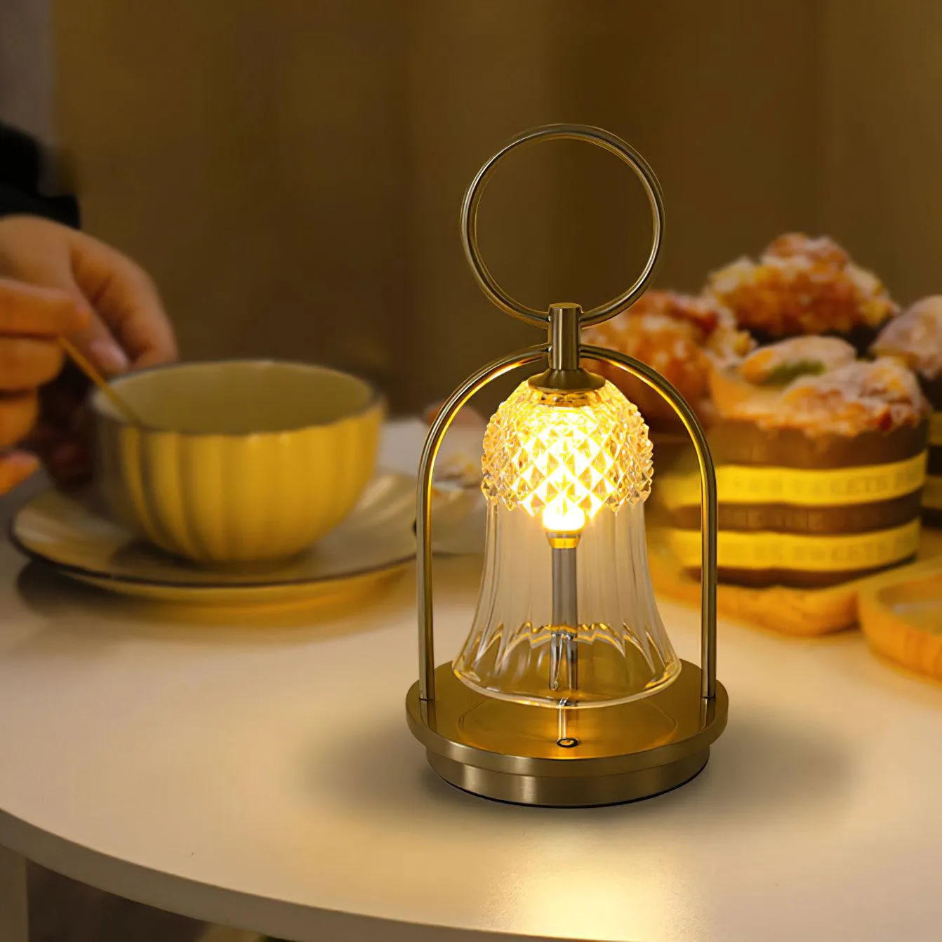 Wind Chime Portable Battery Table Lamp