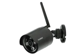Wireless security camera with night vision (black)