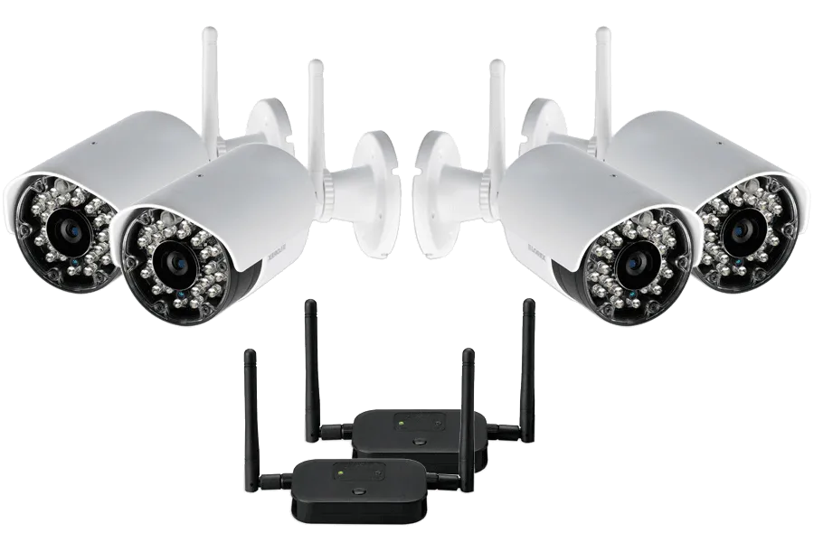 Wireless security cameras (4-pack)