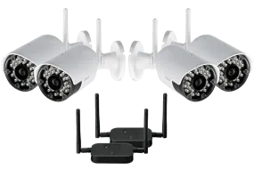 Wireless security cameras (4-pack)