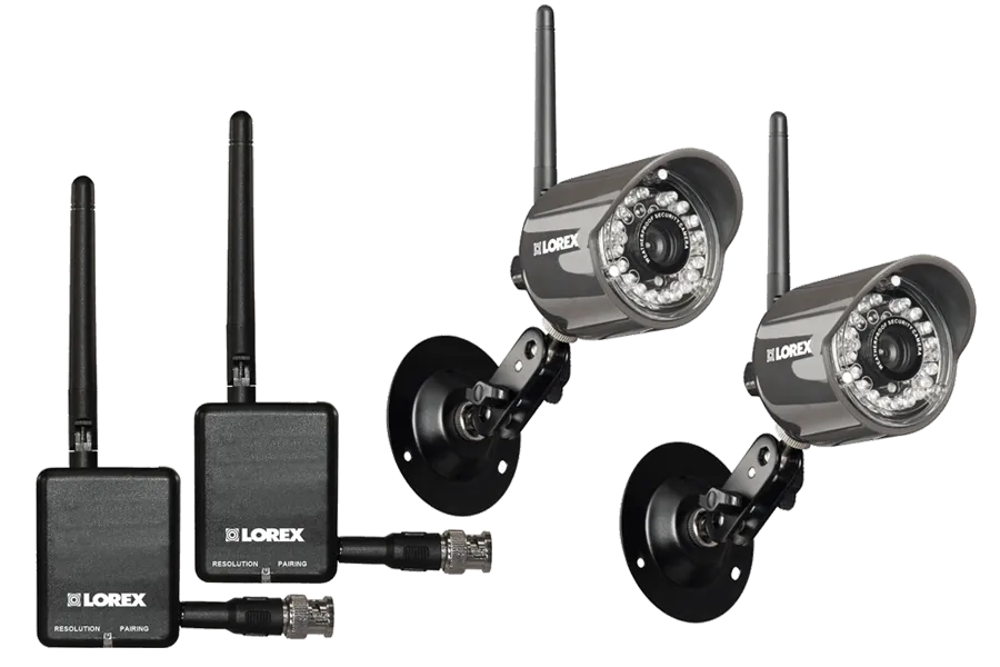 Wireless security cameras