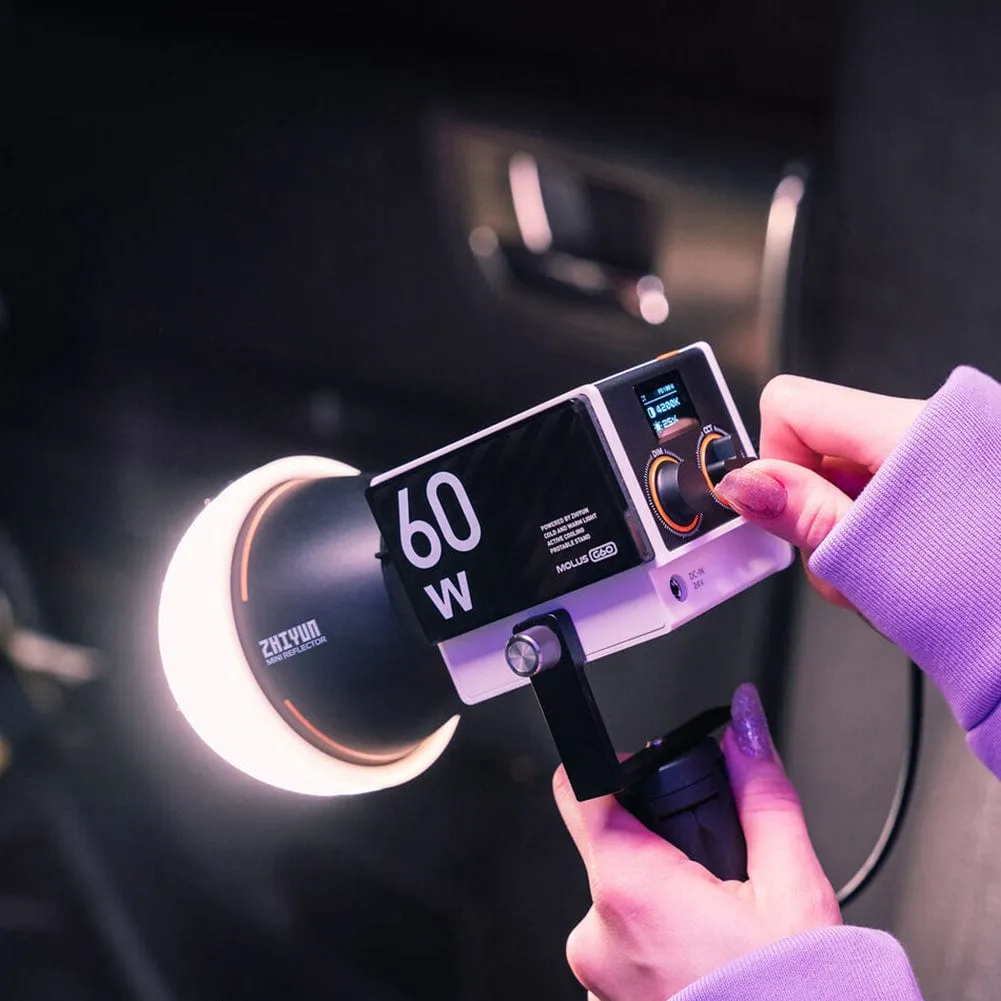 Zhiyun MOLUS G60 60W Bi-Colour COB Mini Pocket LED Continuous Light (Combo)